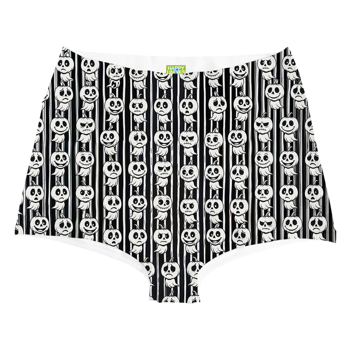 Pumpkin Boo Highwaist Woman Underwear Beachwear Loungewear