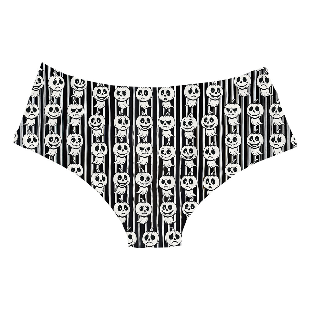 Pumpkin Boo Hipster Woman Underwear Beachwear Loungewear