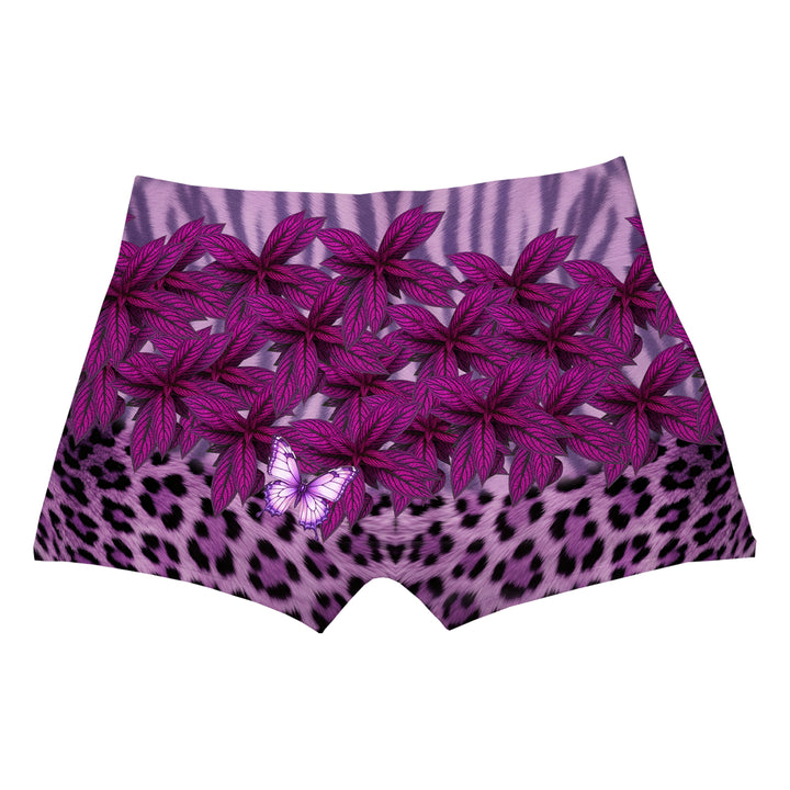 Purple Leaf Boxer Man Underwear Beachwear Loungewear