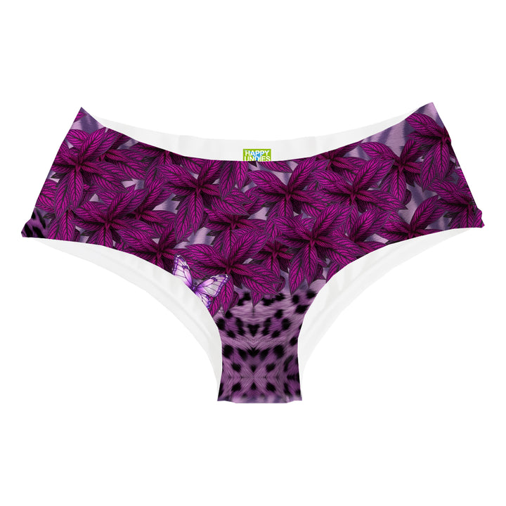 Purple Leaf Hipster Woman Underwear Beachwear Loungewear