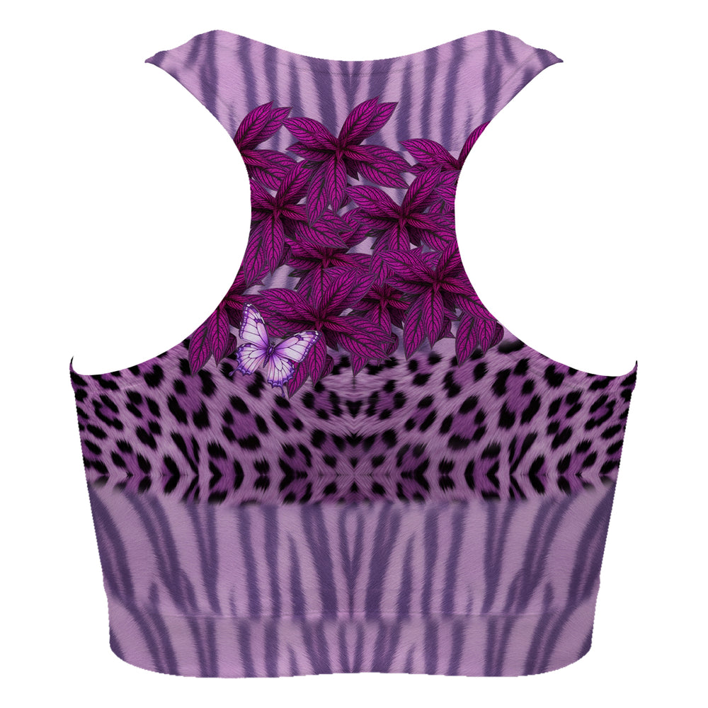 Purple Leaf Sport Bra Woman Underwear Beachwear Loungewear
