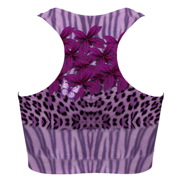 Purple Leaf Sport Bra Woman Underwear Beachwear Loungewear