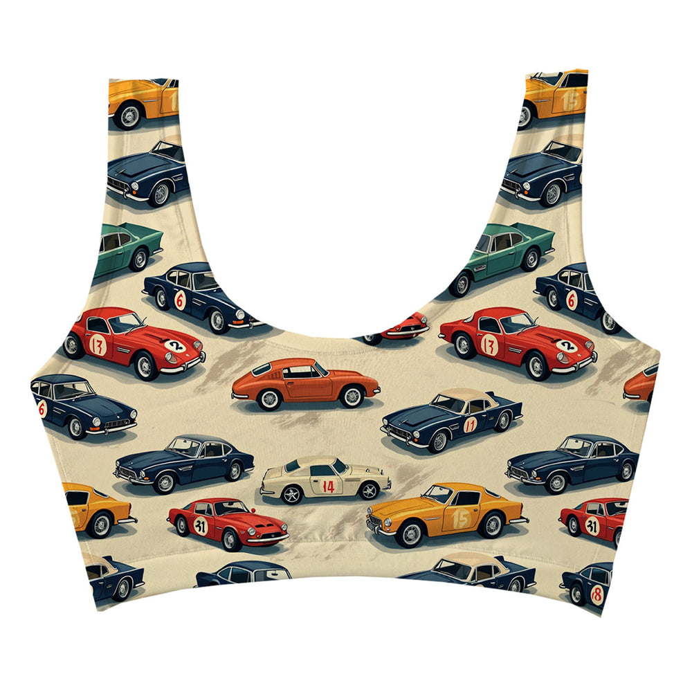 Racing Cars Crop Top Woman Underwear Beachwear Loungewear