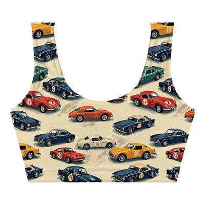 Racing Cars Crop Top Woman Underwear Beachwear Loungewear