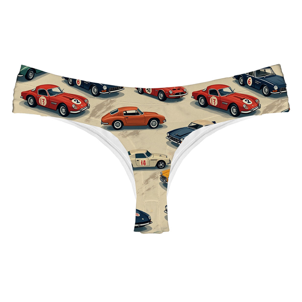 Racing Cars String Woman Underwear Beachwear Loungewear