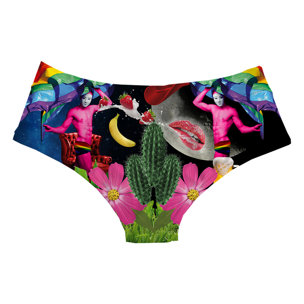 Rainbow Night Hipster Woman Underwear Beachwear Loungewear