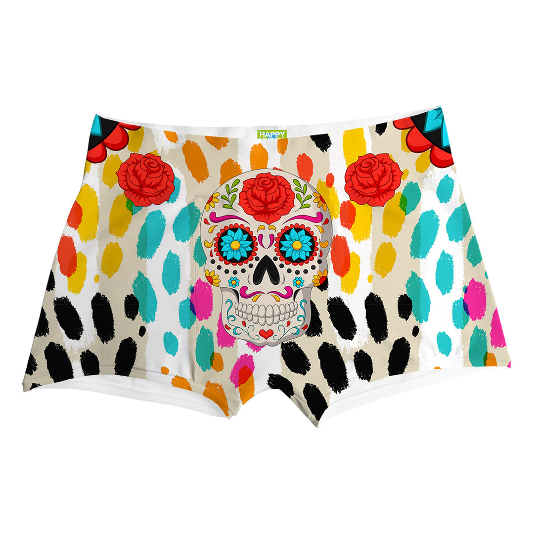 Rainbow Skull Boxer Front