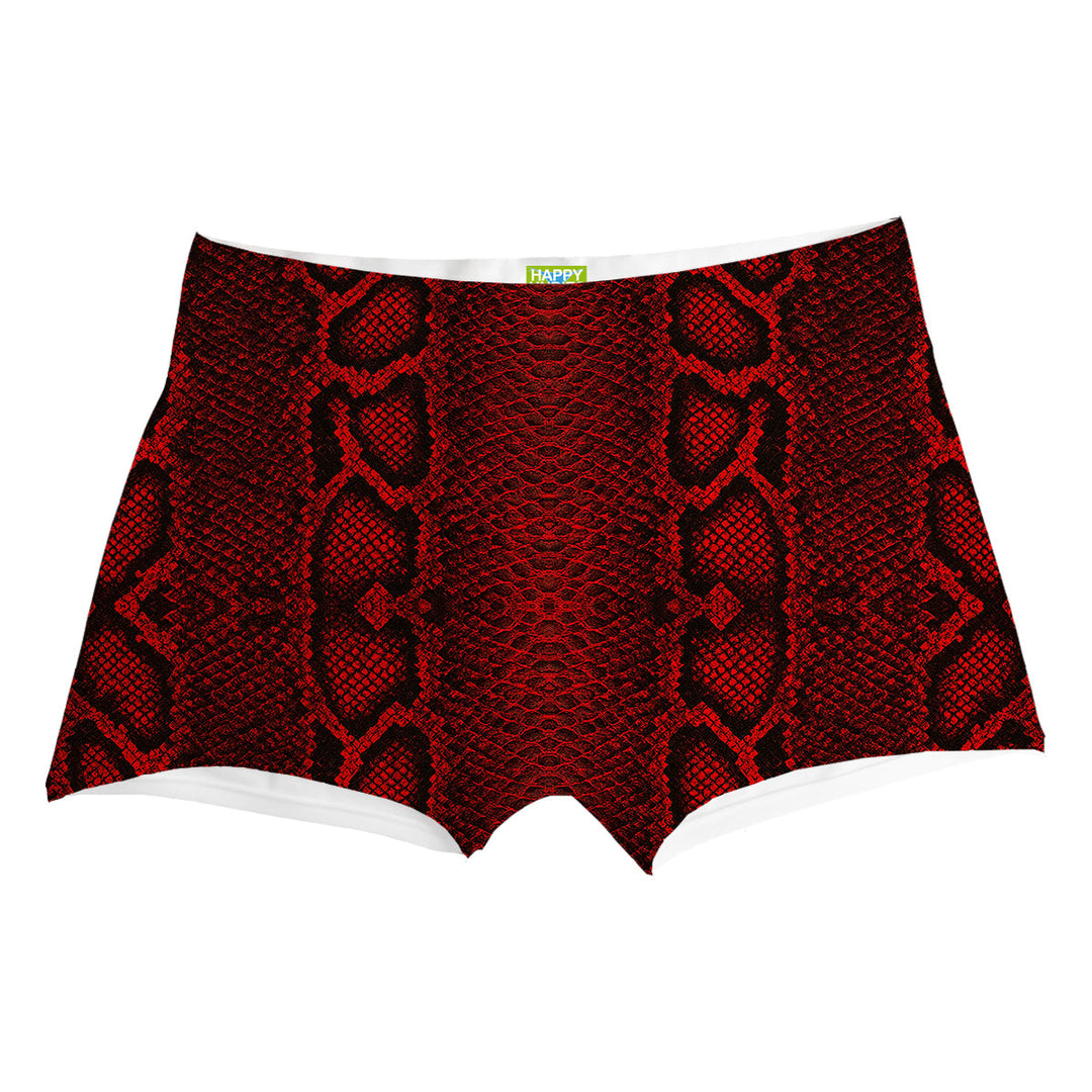 Red Phyton Boxer Man Underwear Beachwear Loungewear