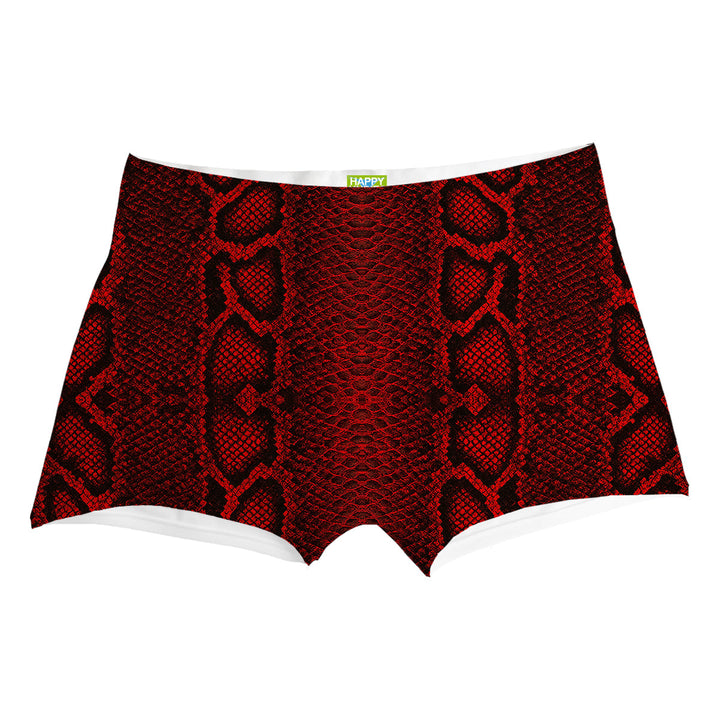 Red Phyton Boxer Man Underwear Beachwear Loungewear