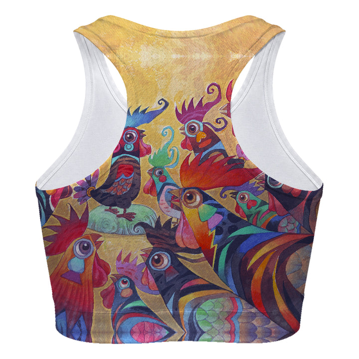 Rooster Talk Sport Bra Woman Underwear Beachwear Loungewear