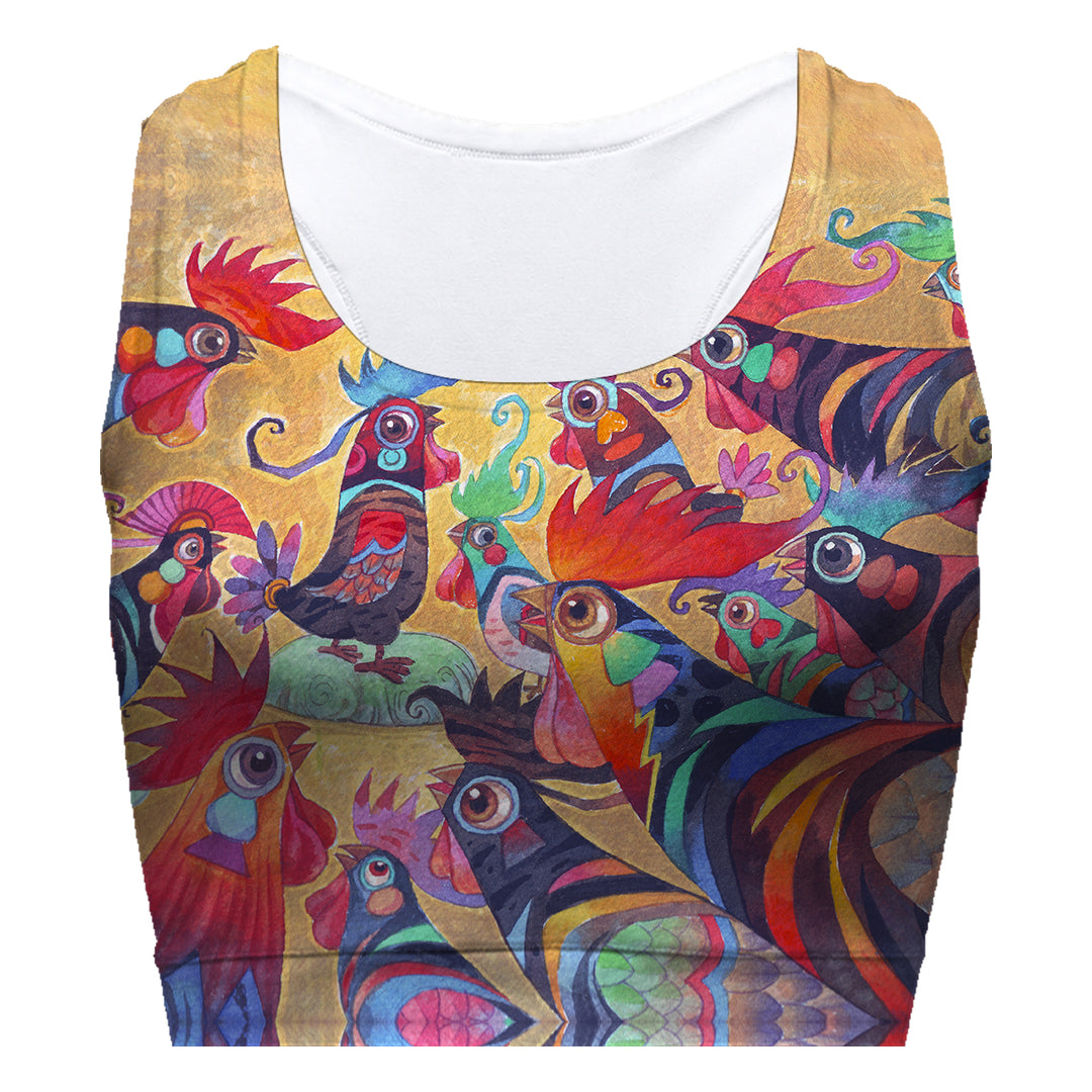 Rooster Talk Sport Bra Woman Underwear Beachwear Loungewear