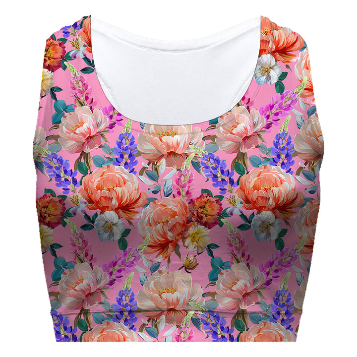 Rose Explosion Sport Bra Woman Underwear Beachwear Loungewear