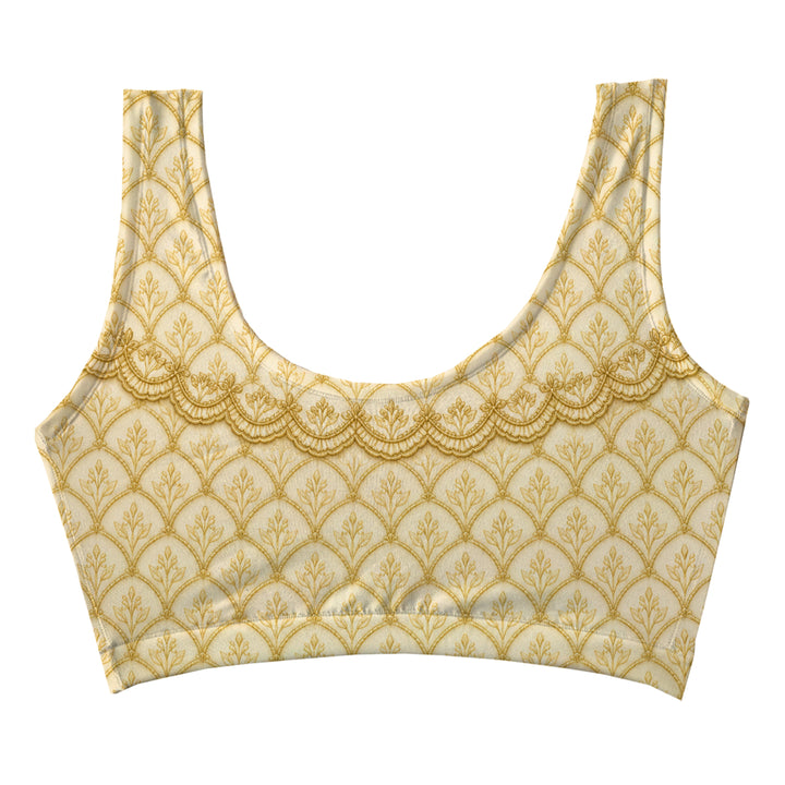 Royal Lace Crop Top Woman Underwear Beachwear Loungewear