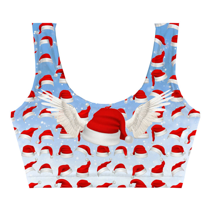 Santa Beanies Crop Top Front