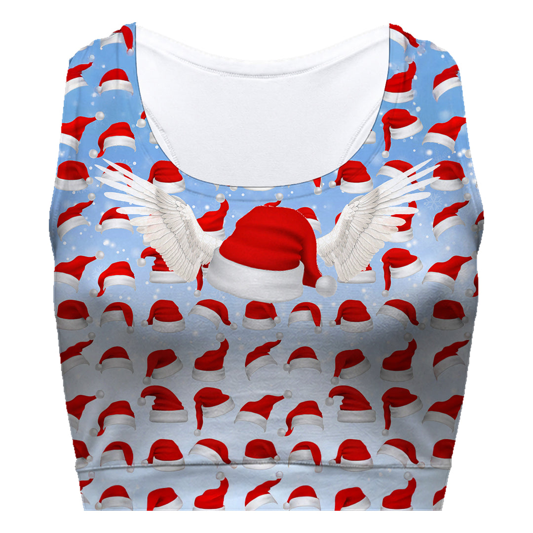 Santa Beanies Sport Bra Woman Underwear Beachwear Loungewear
