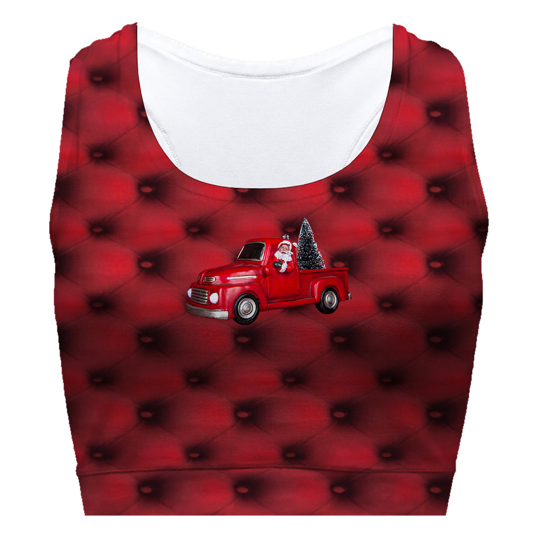 Santa Truck Sport Bra Woman Underwear Beachwear Loungewear