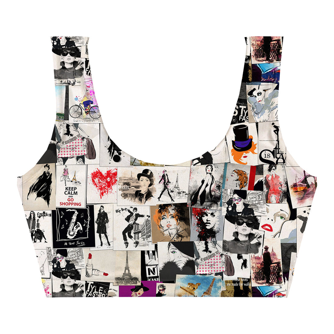 Shopping Queen Crop Top Front