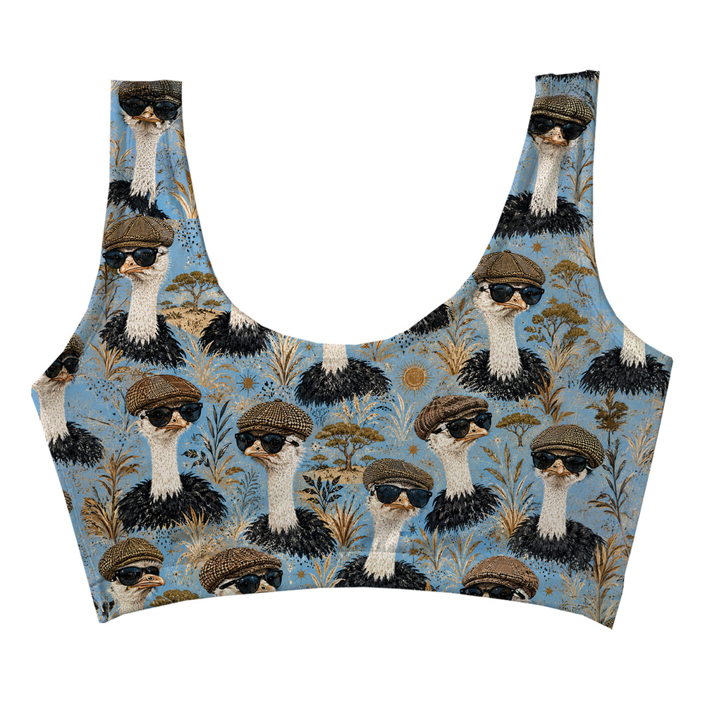 Sir Ostrich Crop Top Woman Underwear Beachwear Loungewear