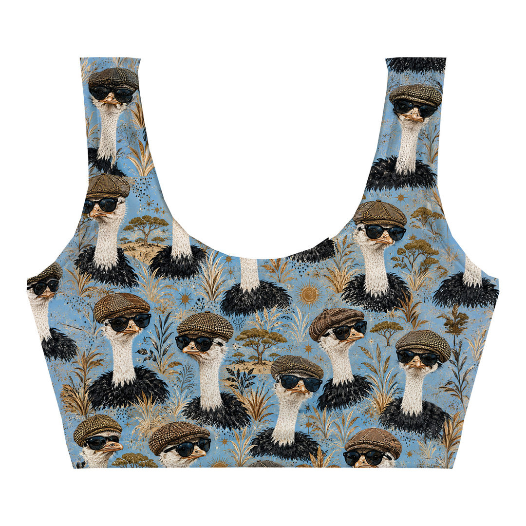 Sir Ostrich Crop Top Woman Underwear Beachwear Loungewear