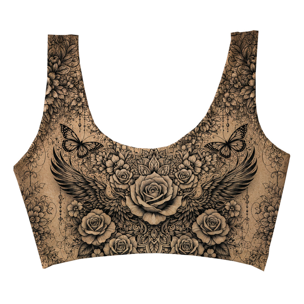Skin Painting Crop Top Woman Underwear Beachwear Loungewear