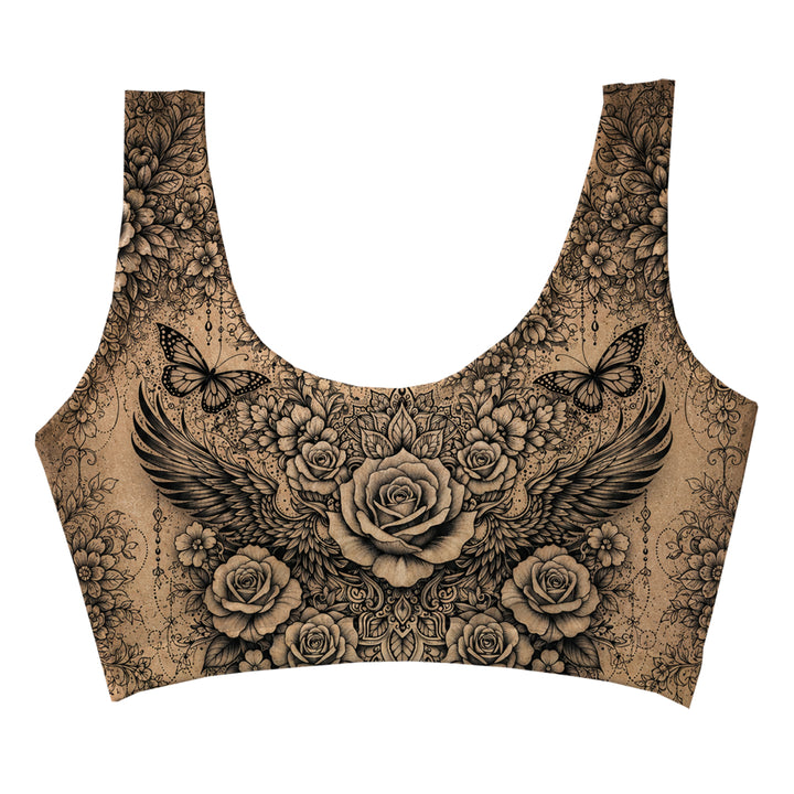 Skin Painting Crop Top Woman Underwear Beachwear Loungewear