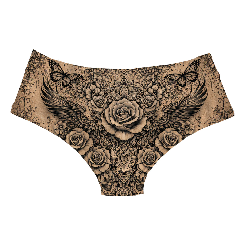 Skin Painting Hipster Woman Underwear Beachwear Loungewear