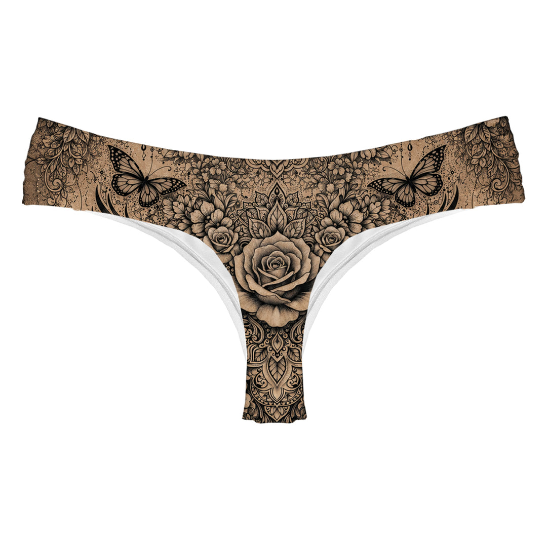 Skin Painting String Woman Underwear Beachwear Loungewear