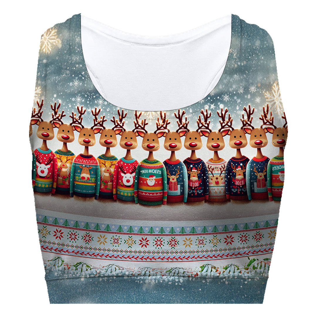 Sleigh Style Sport Bra Woman Underwear Beachwear Loungewear