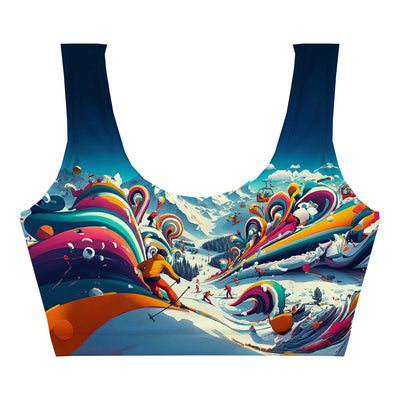 Slopes Splash Crop Top Front