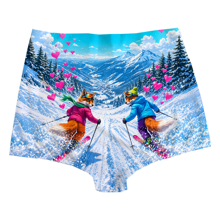 Snow Fox Highwaist Woman Underwear Beachwear Loungewear