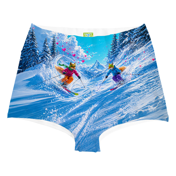 Snow Fox Highwaist Woman Underwear Beachwear Loungewear