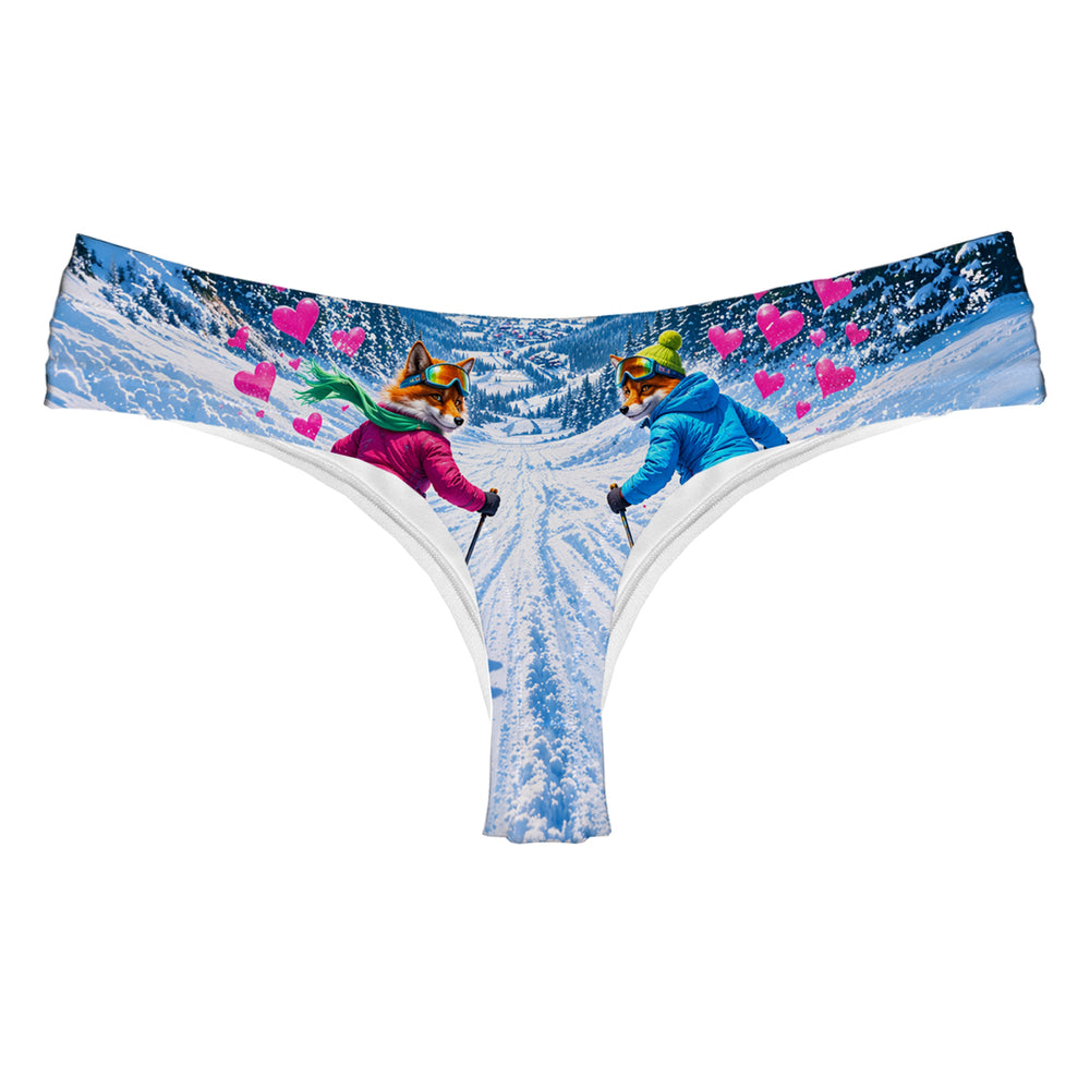 Snow Fox String Woman Underwear Beachwear Loungewear