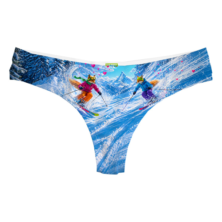 Snow Fox String Woman Underwear Beachwear Loungewear