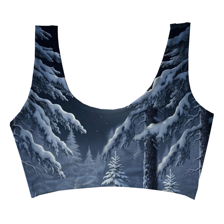Snow Wolf Crop Top Woman Underwear Beachwear Loungewear