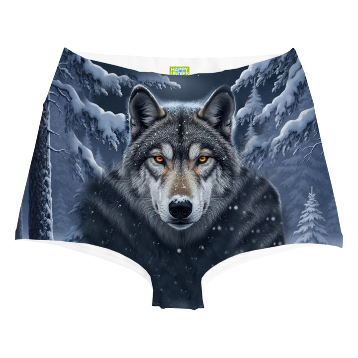 Snow Wolf Highwaist Woman Underwear Beachwear Loungewear
