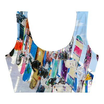 Snowboards Crop Top Front