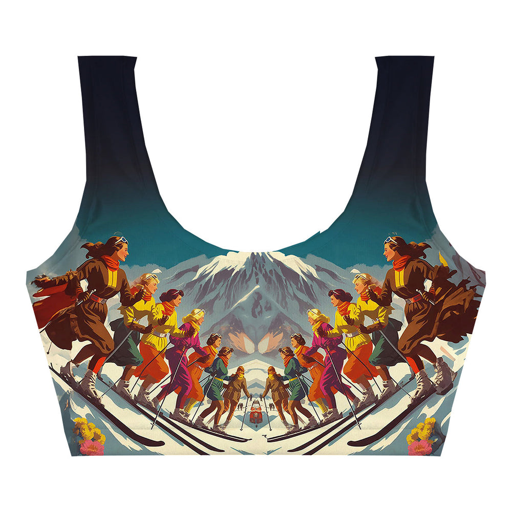Snowy Grace Crop Top Back