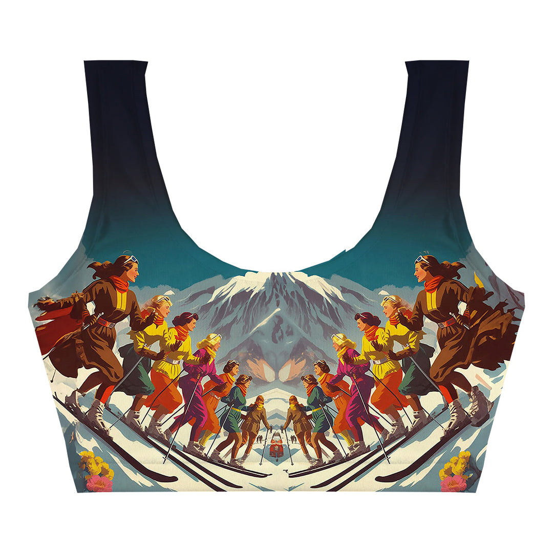 Snowy Grace Crop Top Back