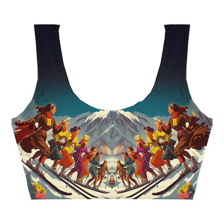 Snowy Grace Crop Top Back
