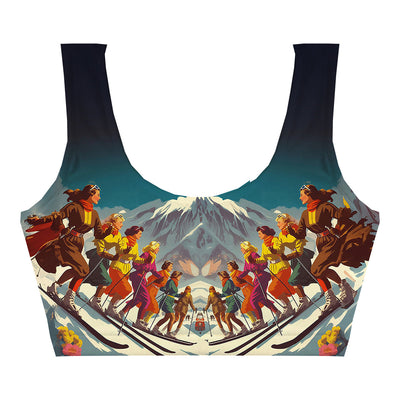 Snowy Grace Crop Top Front