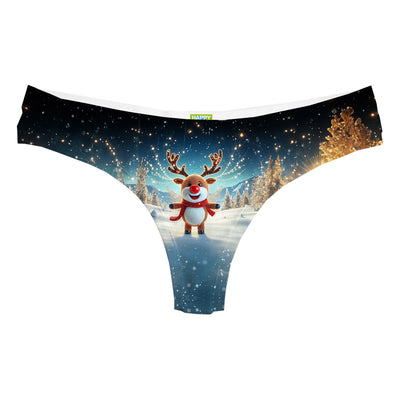 Snowy Reindeer String Front