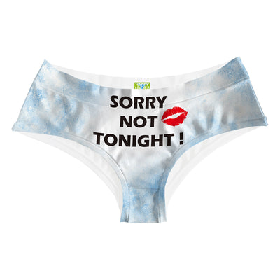 Sorry Not Tonight Hipster Woman Underwear Beachwear Loungewear