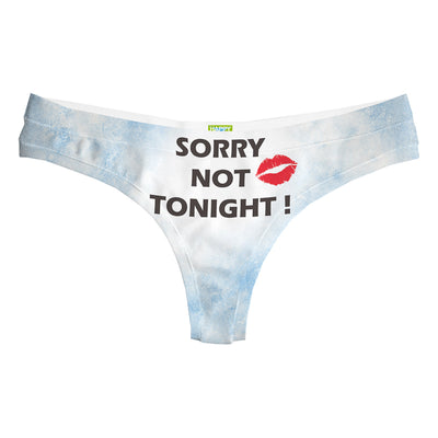 Sorry Not Tonight String Woman Underwear Beachwear Loungewear