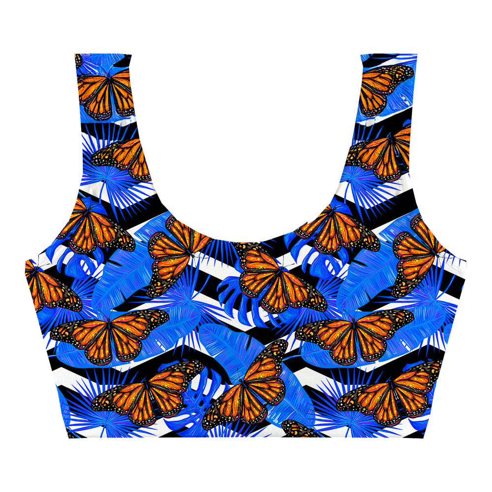 Spring Butterfly Crop Top Back