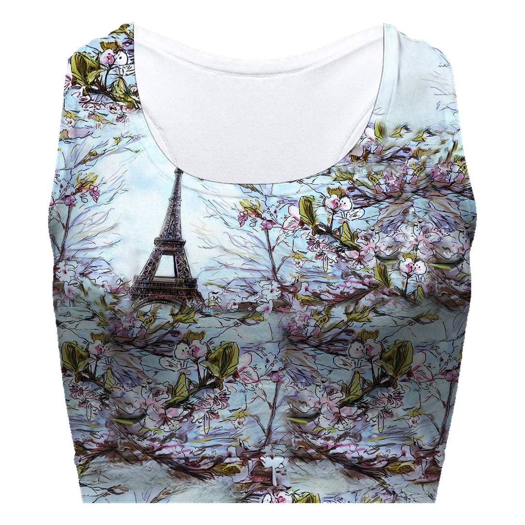 Spring In Paris Sport Bra Woman Underwear Beachwear Loungewear