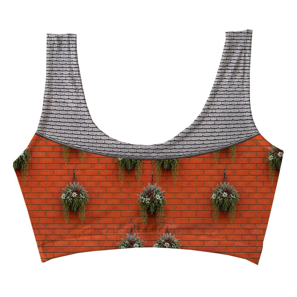 Spying Pet Crop Top Woman Underwear Beachwear Loungewear