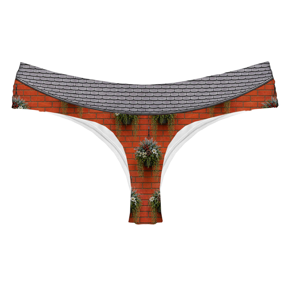 Spying Pet String Woman Underwear Beachwear Loungewear
