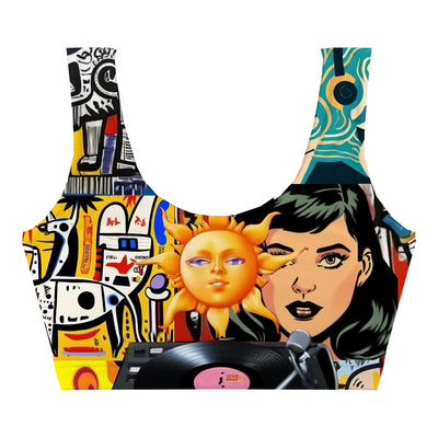 Street Art Crop Top Woman Underwear Beachwear Loungewear