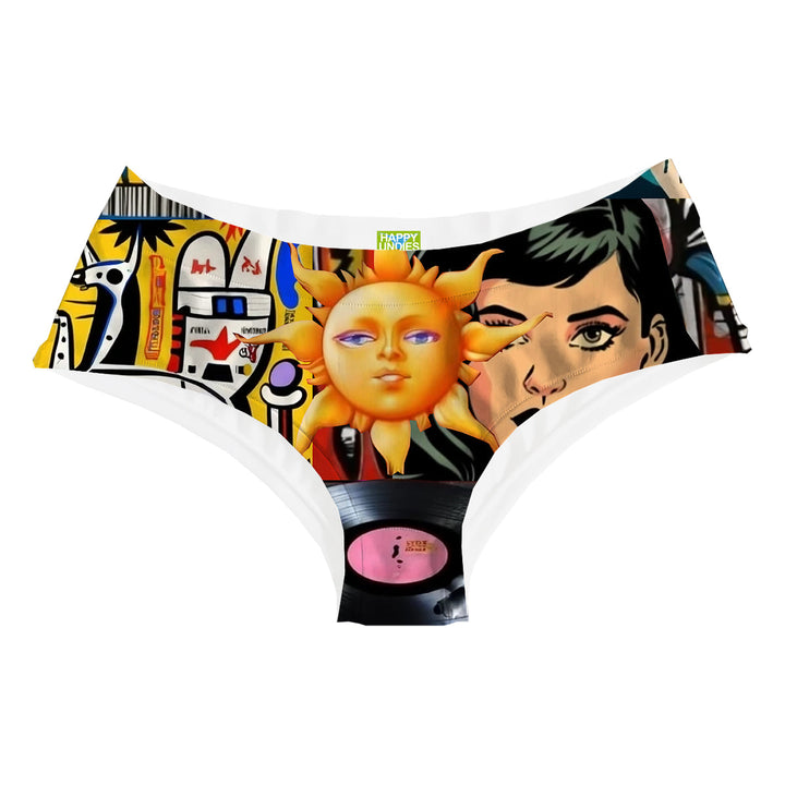 Street Art Hipster Woman Underwear Beachwear Loungewear