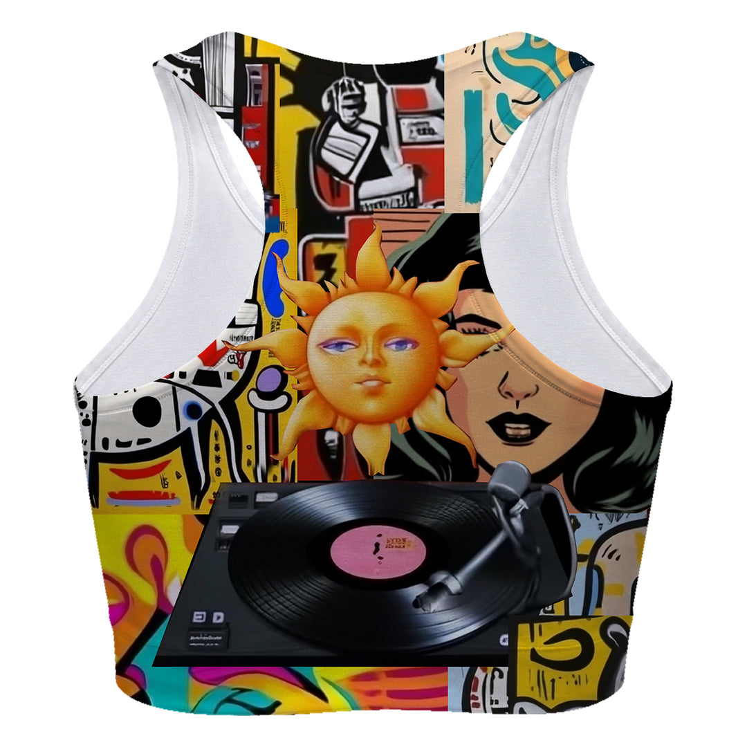 Street Art Sport Bra Woman Underwear Beachwear Loungewear